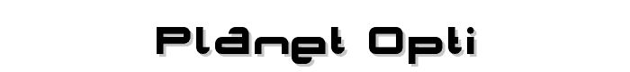 Planet Opti font
